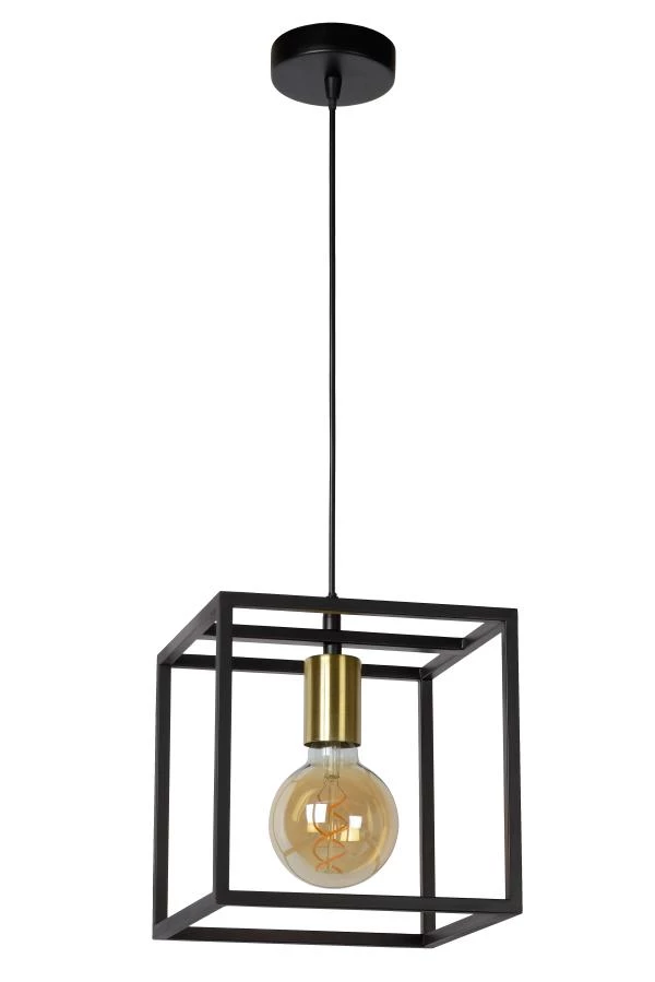 Lucide RUBEN - Pendant light - 1xE27 - Black - turned off